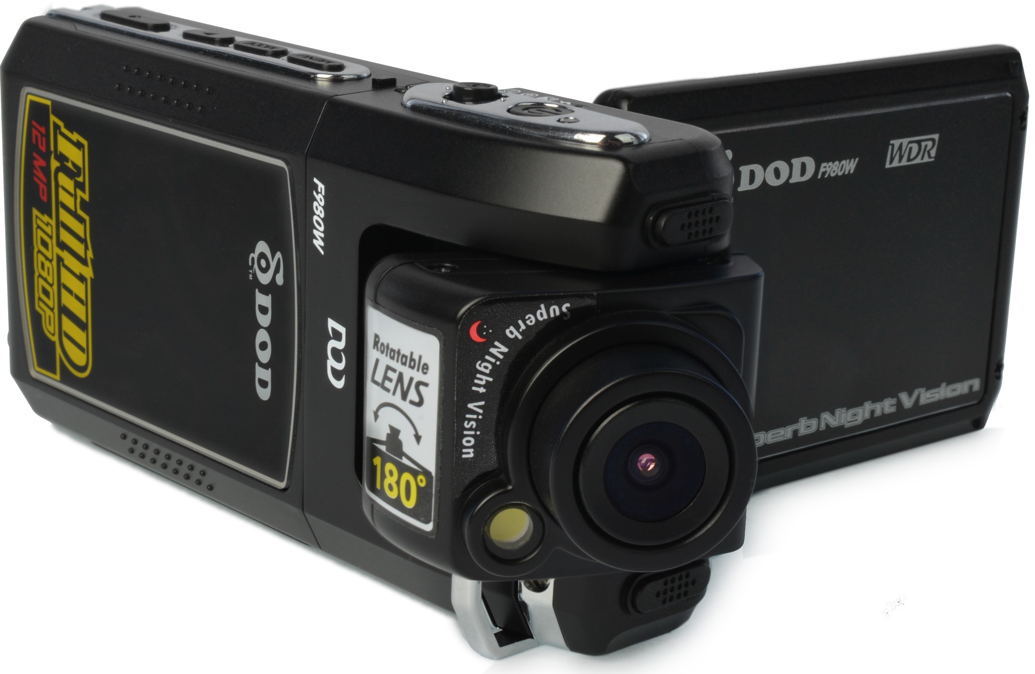 Full HD видеорегистратор DOD F980W с откидным дисплеем